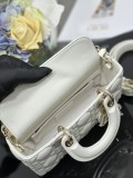 Dior Original Sheepskin shoulder with diamond jewelry BF25090705