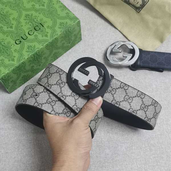 Guccii 4.0cm original men belt ZN25091505