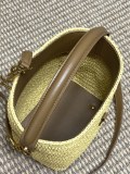 Saint Laurent Original Rose woven bucket bag MTX26032102