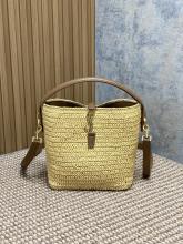 Saint Laurent Original Rose woven bucket bag MTX26032102