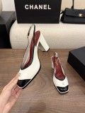 Chanel Leather women 9cm high heel shoes HG26102441