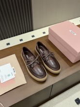 Miu Leather Miu women flat shoes HG26091109