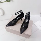 Jimmy Leather Choo women 7.5cm high heel sandal shoes HG26100822