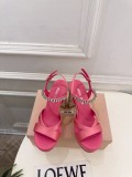 Miu Leather Miu women 11cm high heel sandal shoes HG26102322