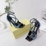 Jimmy Leather Choo women 11cm high heel sandal shoes HG26083150