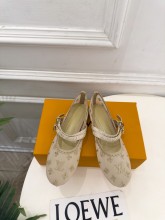 Louis Leather Vuitton women flat shoes HG26102728