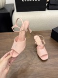 Chanel Leather women 7cm high heel sandal shoes HG26090917