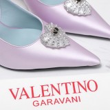 Valentino Leather women 7cm high heel sandal shoes HG26102201