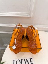 Hermes Leather women 10cm high heel sandal shoes HG26102160
