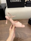 Chanel Leather women 7cm high heel sandal shoes HG26090917