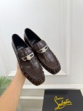 Christian Leather Louboutin men flat shoes HG26092184
