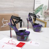 Christian Leather Louboutin women 14.5cm high heel shoes HG26102759