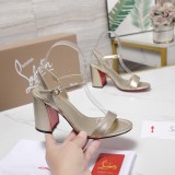 Christian Leather Louboutin women 10cm high heel shoes HG26102733