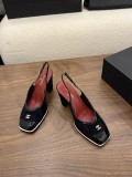 Chanel Leather women 9cm high heel shoes HG26102441