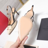 Valentino Leather women 8cm high heel sandal shoes HG26091415