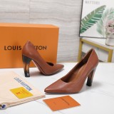 Louis Leather Vuitton women 8.5cm high heel shoes HG261018101
