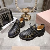 Miu Leather Miu women flat shoes HG26091303