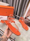 Hermes Leather women sandal shoes HG261028121