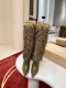 Christian Leather Louboutin women long boots HG26102230