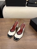 Chanel Leather women 9cm high heel shoes HG26102441