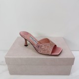 Jimmy Leather Choo women 7cm high heel sandal shoes HG26102534