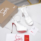 Christian Leather Louboutin women 10cm high heel shoes HG26102733
