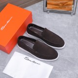 Santoni Leather men flat shoes HG26082914