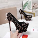Christian Leather Louboutin women 14.5cm high heel shoes HG26102759
