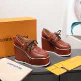 Louis Leather Vuitton women flat shoes HG26100801