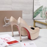Christian Leather Louboutin women 14.5cm high heel shoes HG26102759