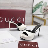 Gucci Leather women 10.5cm high heel shoes HG26083125
