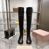 Miu Leather Miu women long boots HG26091426