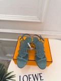 Hermes Leather women 7cm high heel sandal shoes HG26102141