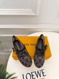 Louis Leather Vuitton women flat shoes HG26102730