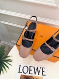 Hermes Leather women 6cm high heel sandal shoes HG26090609