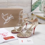 Christian Leather Louboutin women 10cm high heel shoes HG261028116