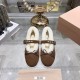 Miu Leather Miu women flat shoes HG26090147