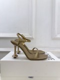 Salvatore Leather Ferragamo women 9cm high heel sandal shoes HG26101407