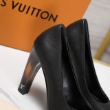 Louis Leather Vuitton women 8.5cm high heel shoes HG261018101