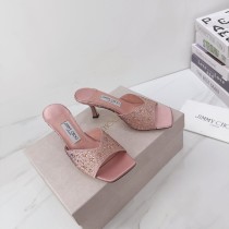 Jimmy Leather Choo women 7cm high heel sandal shoes HG26102534