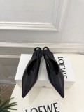 Loewe Leather women flat shoes HG26090842