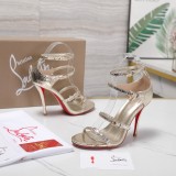 Christian Leather Louboutin women 10cm high heel shoes HG261028116