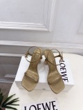 Salvatore Leather Ferragamo women 9cm high heel sandal shoes HG26101407