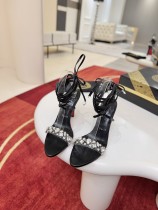Christian Leather Louboutin women 10cm high heel sandal shoes HG26102246
