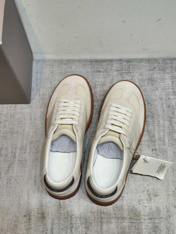 Brunello Leather Cucinelli unisex sport shoes HG26090710