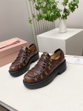 Miu Leather Miu women flat shoes HG26101527