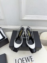 Chanel Leather women 9cm high heel sandal shoes HG26102638