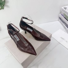 Jimmy Leather Choo women 7.5cm high heel sandal shoes HG26100820