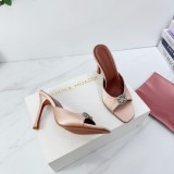 Amina Leather Muaddi women 4cm high heel shoes HG26090624