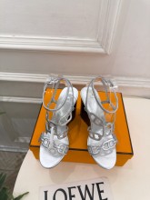 Hermes Leather women 10cm high heel sandal shoes HG26102165